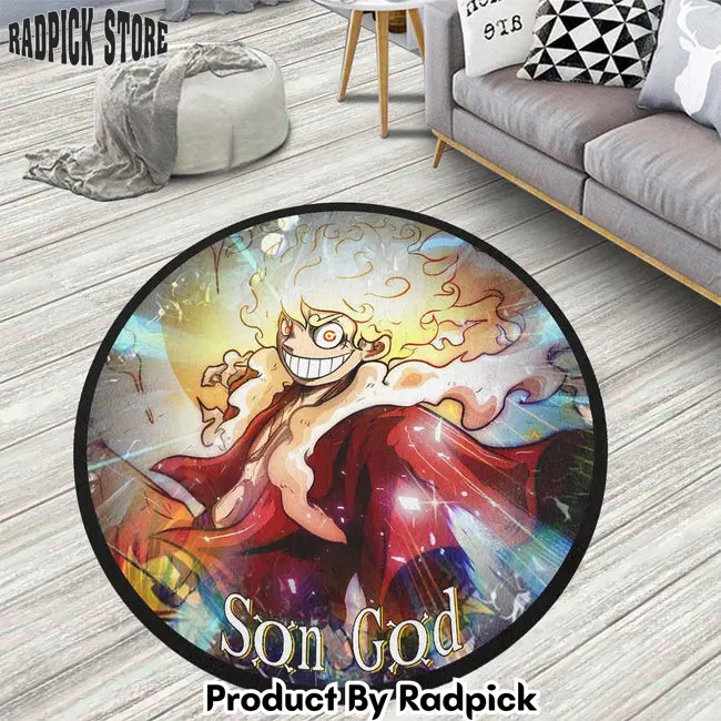 Luffy son god round rug custom one piece anime circle carpet  rp5956578